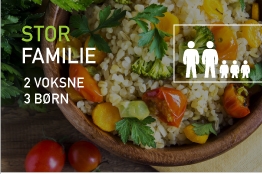 Aftensmad til 3 dage - 5 voksne